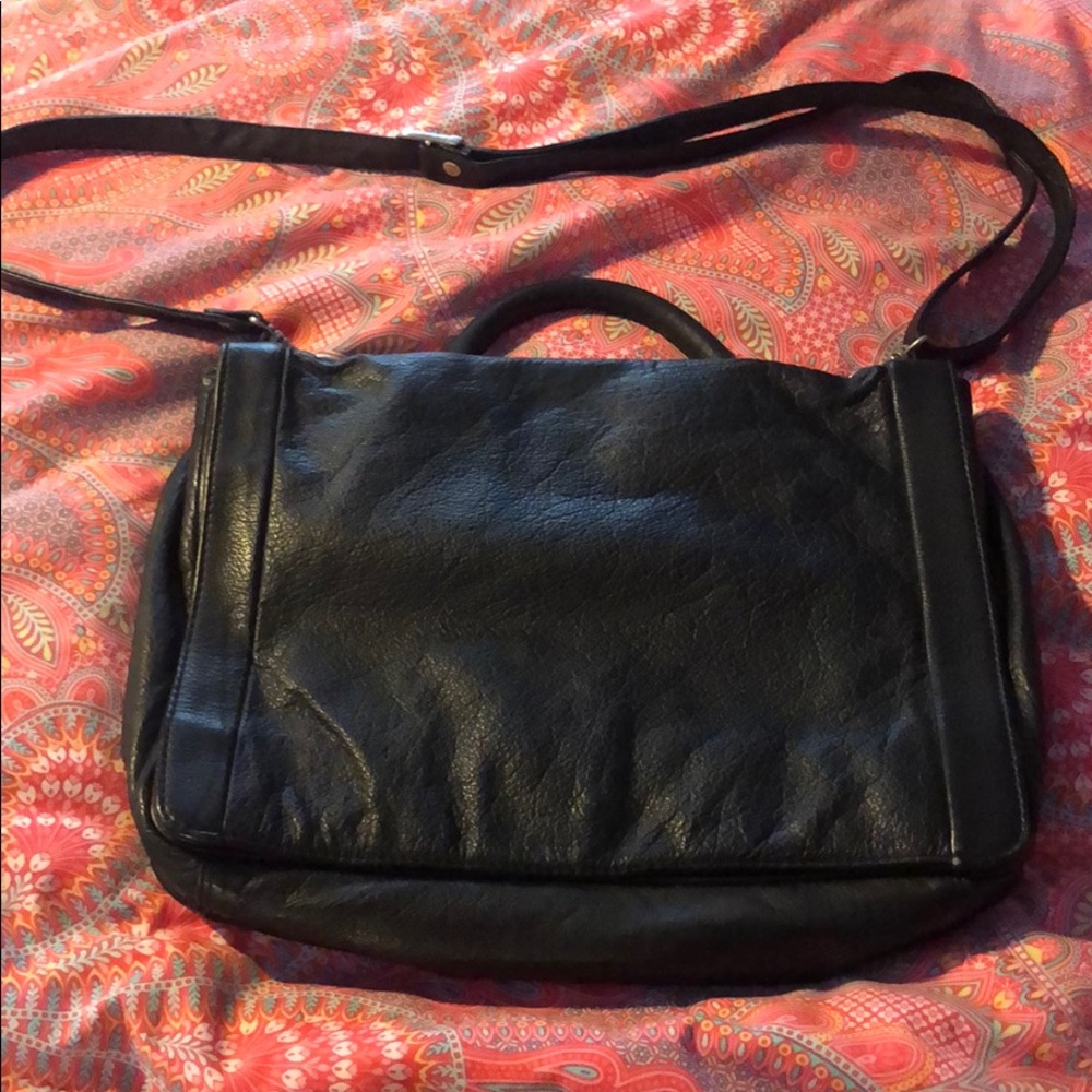 Leather computer bag/ brief case